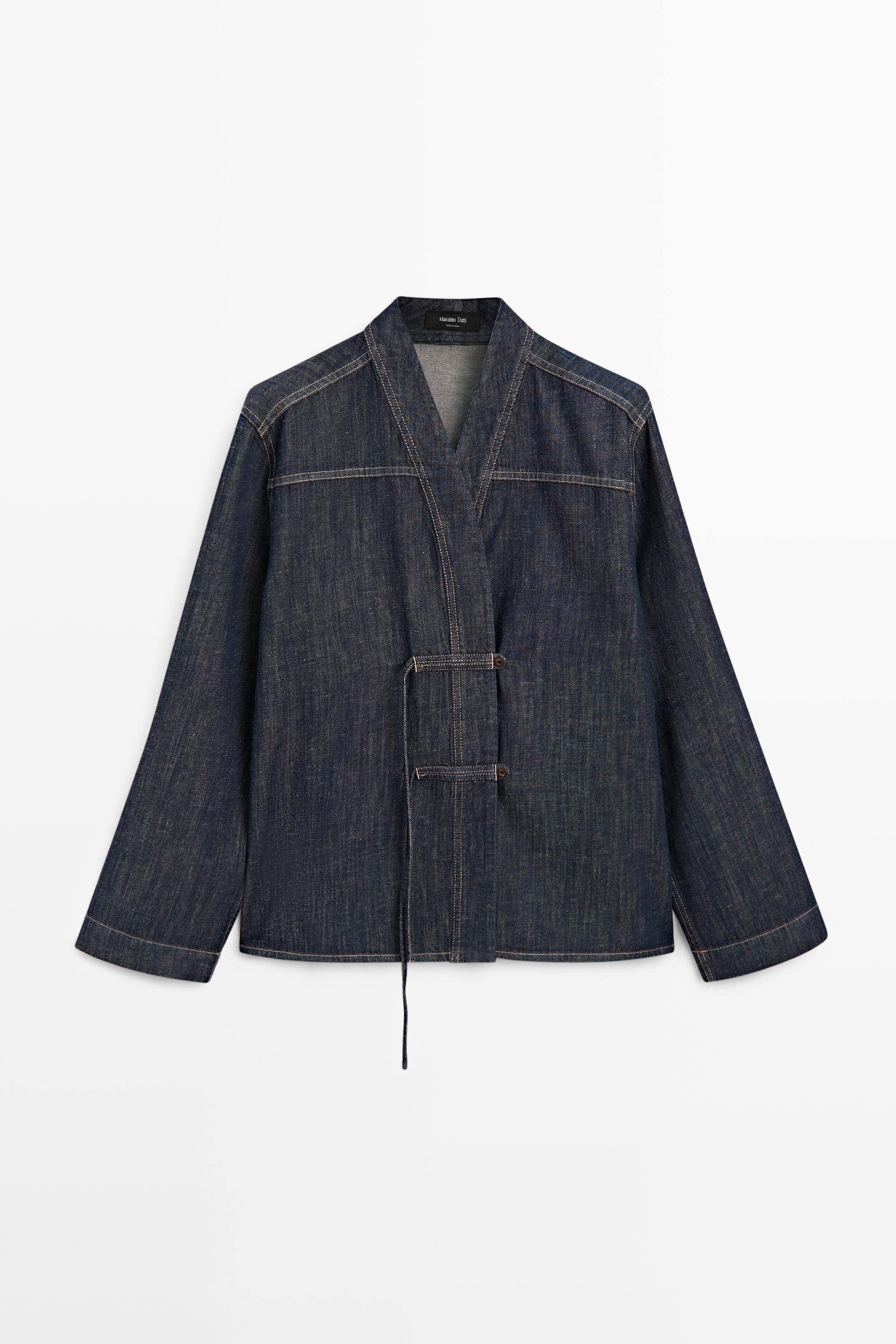 Surchemise en denim total look